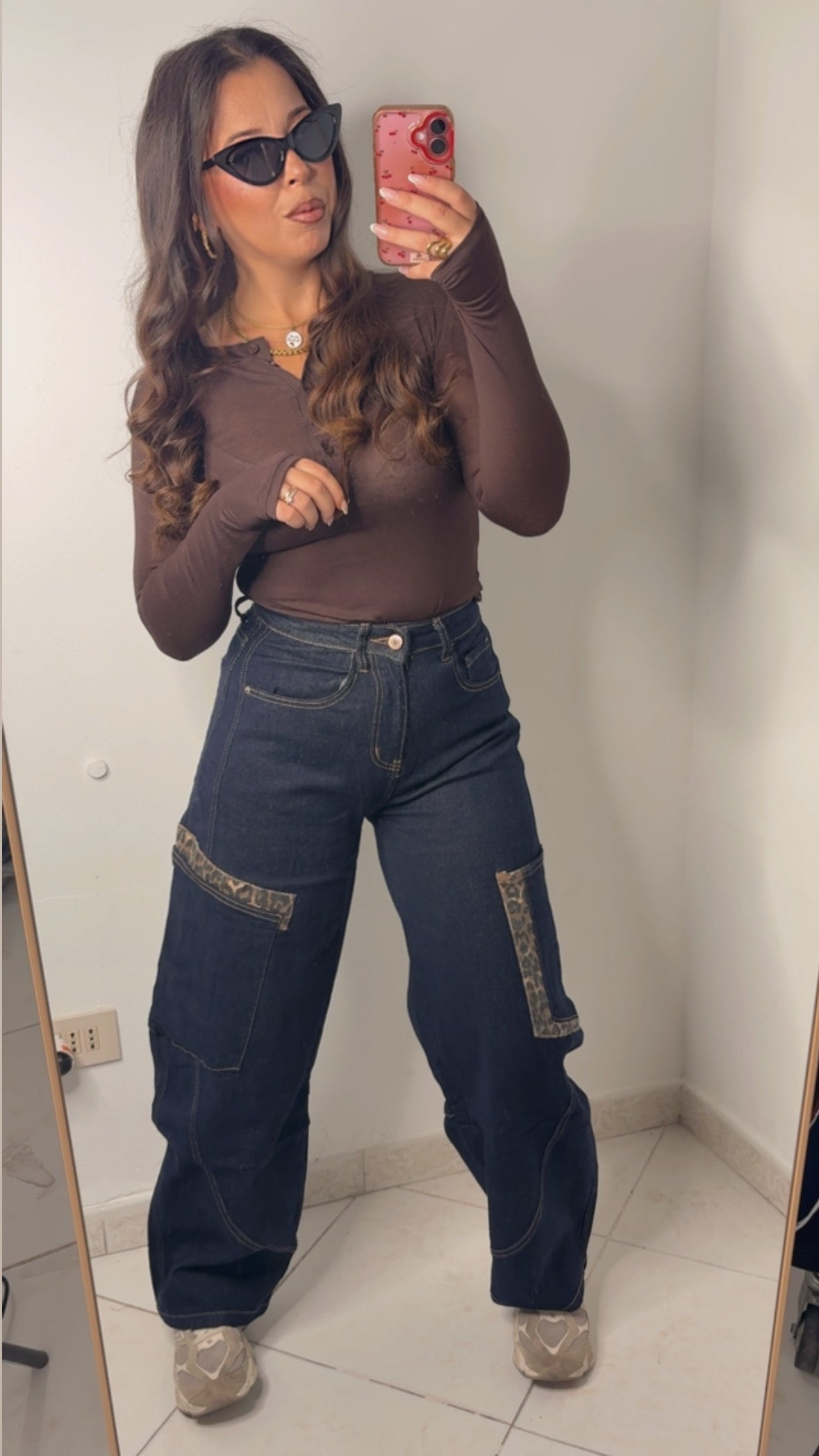 JEANS BALLOON MACULATO