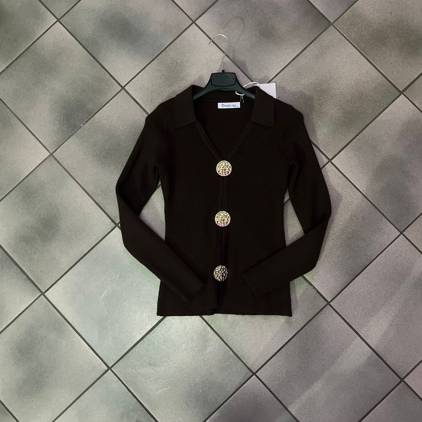 MAGLIONE POLO BOTTONE