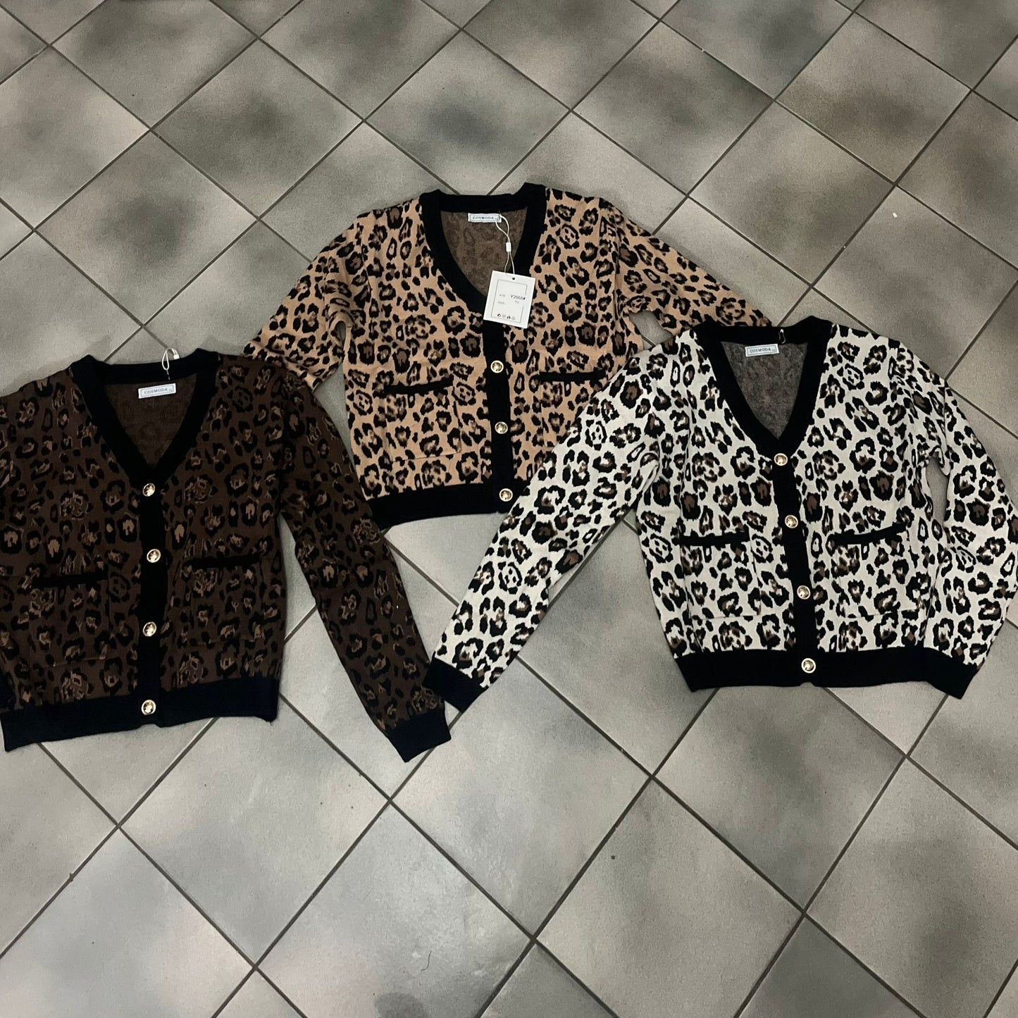 CARDIGAN MACULATO