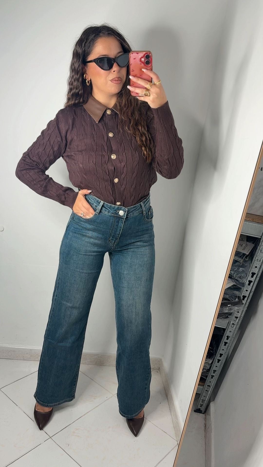 JEANS TASCA MARRONE 580