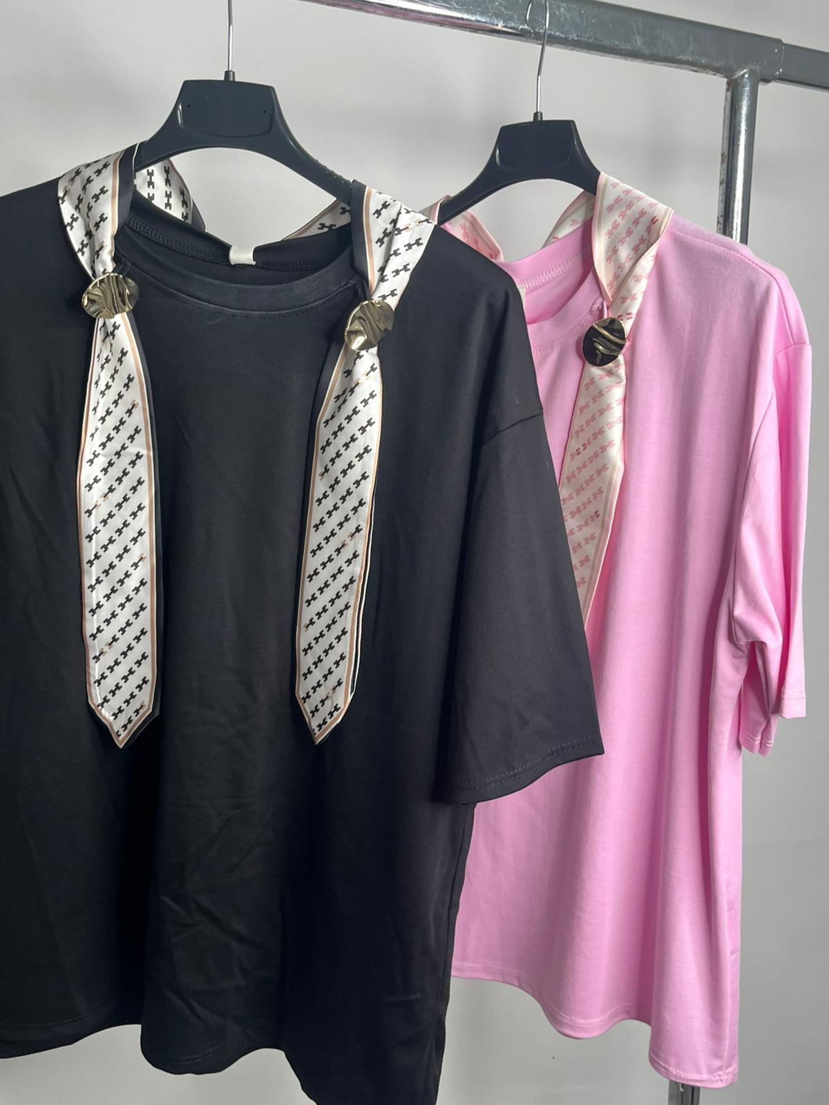 MAGLIA OVER FOULARD