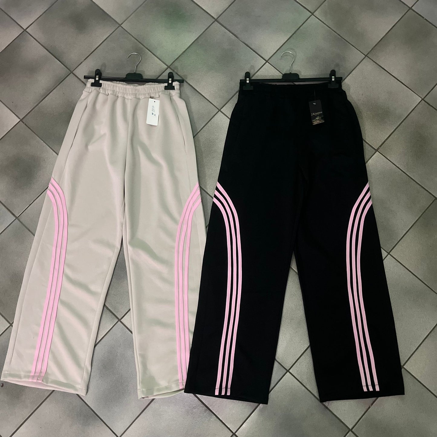 PANTALONE STRISCIA ROSA