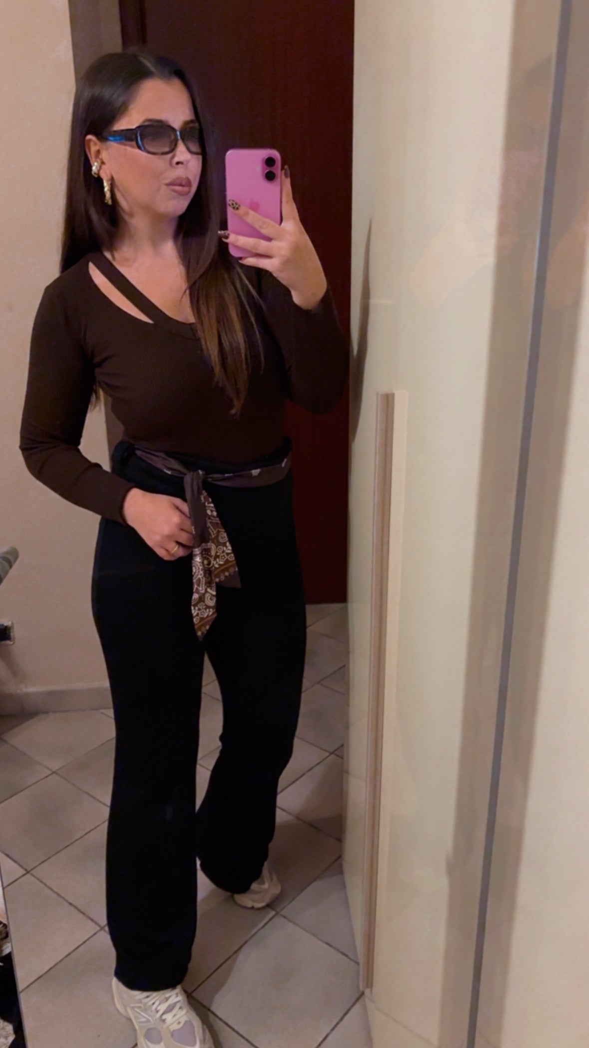 PANTALONE FOULARD BLACK