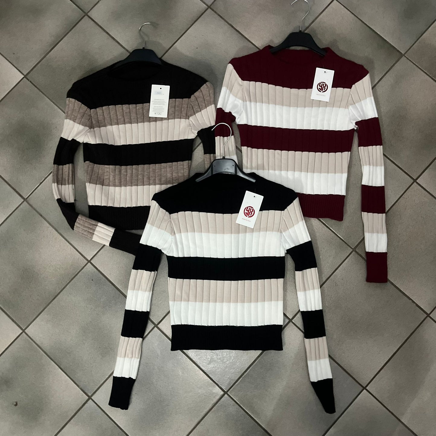 MAGLIA RIGHE SFUMATA