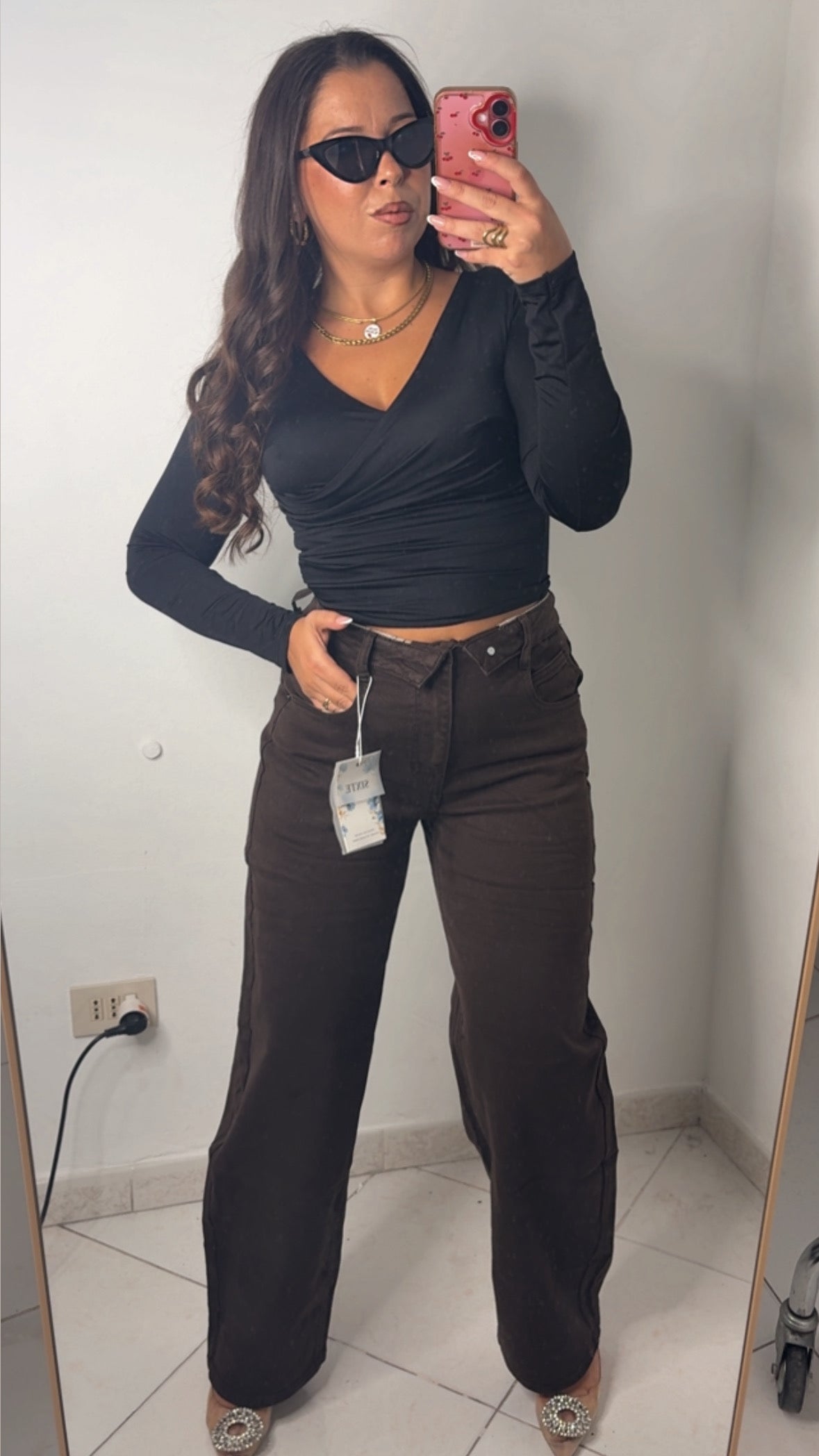 JEANS BROWN 42