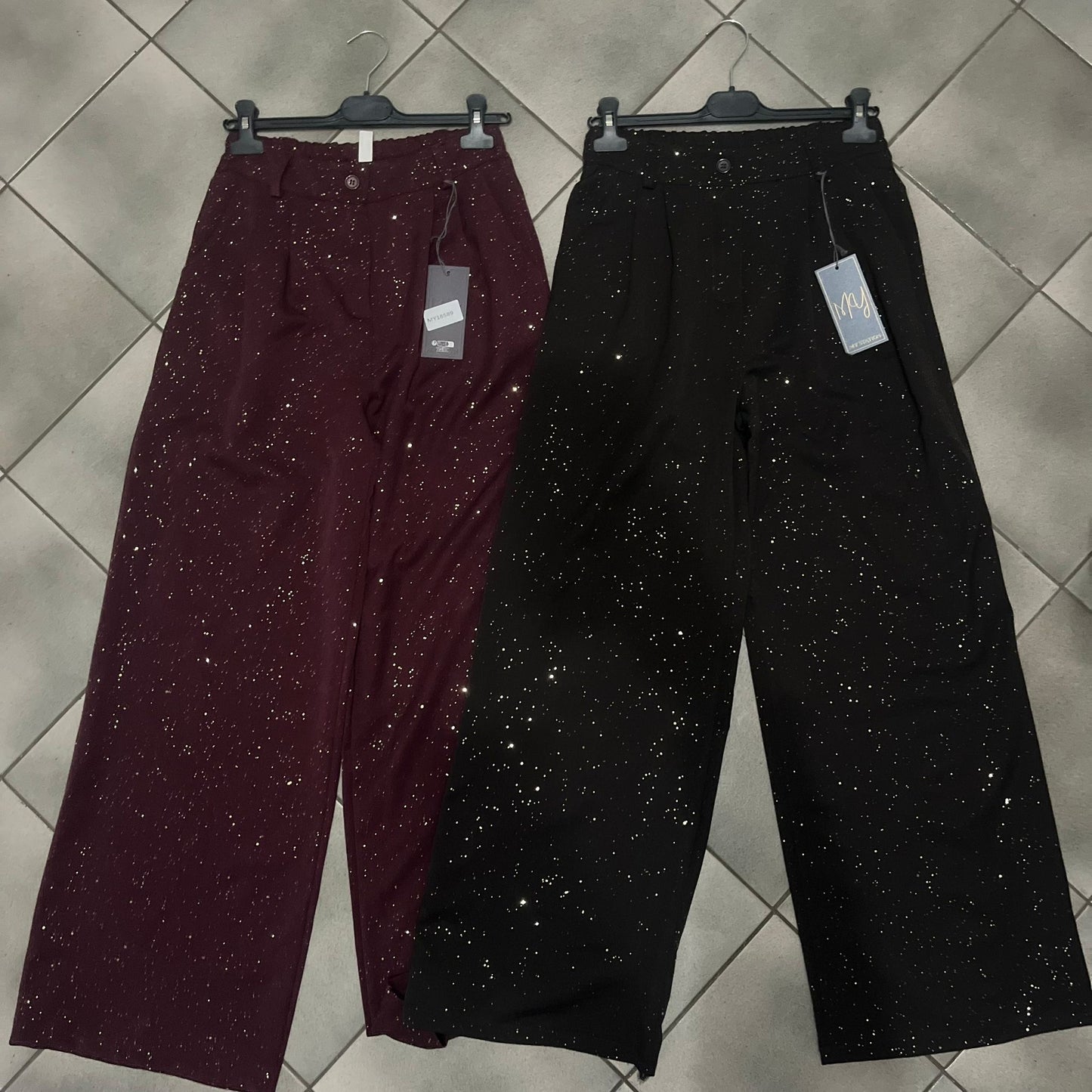 PANTALONE PALAZZO GLITTER