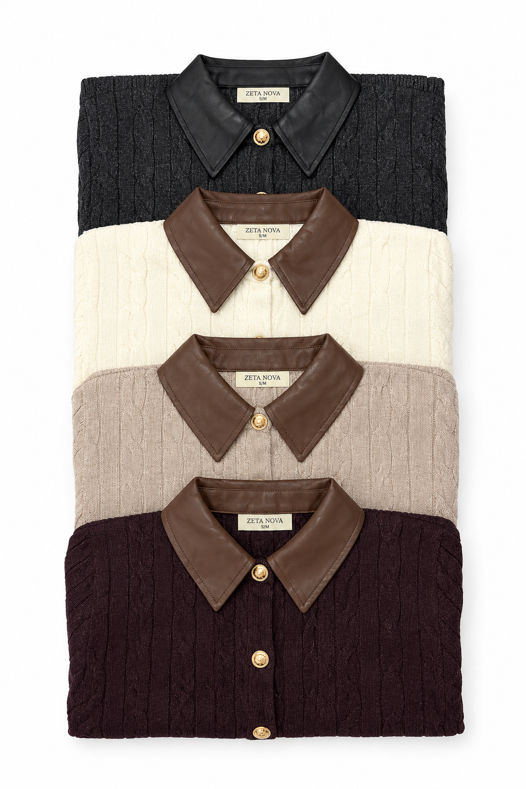 MAGLIA POLO COLLETTO PELLE
