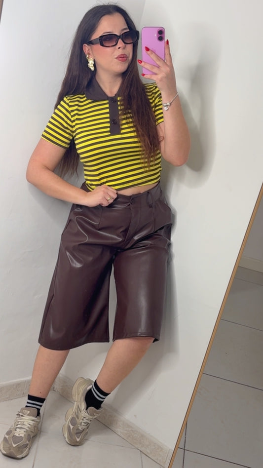 POLO RIGHE CROP