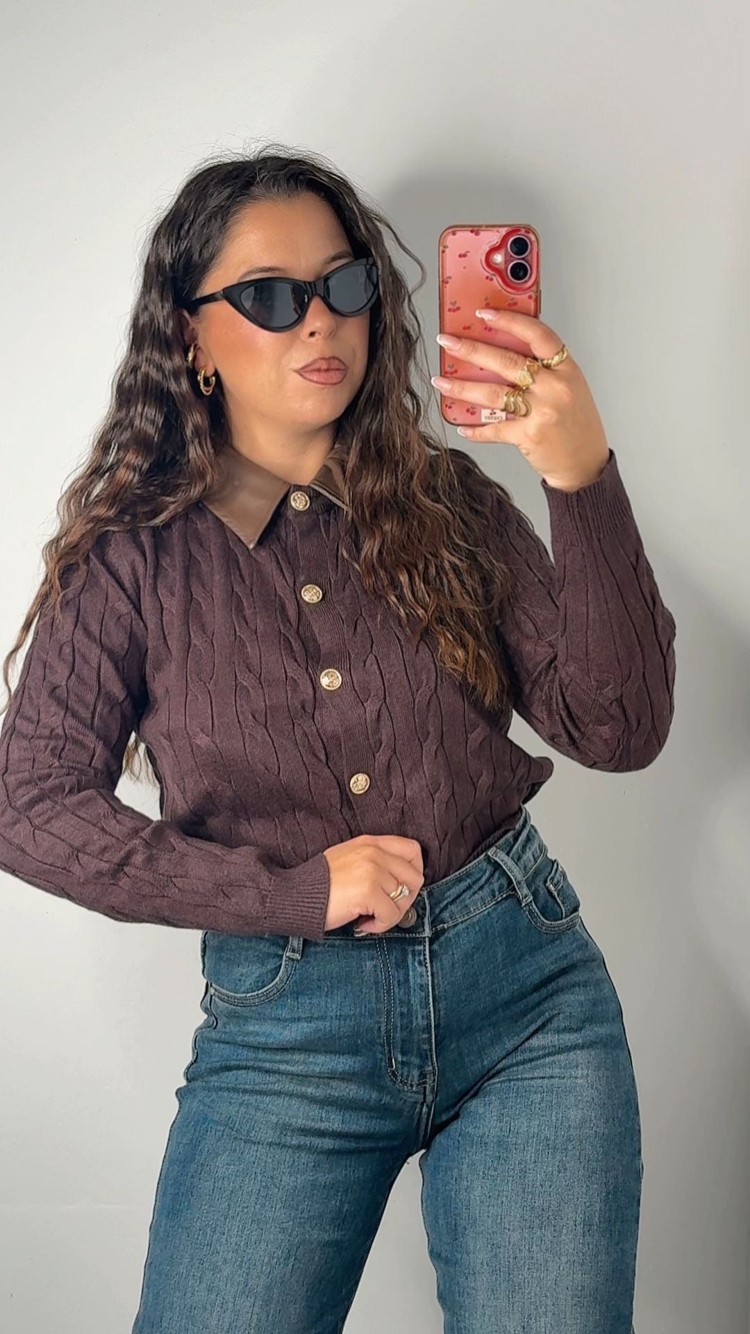 MAGLIA POLO COLLETTO PELLE