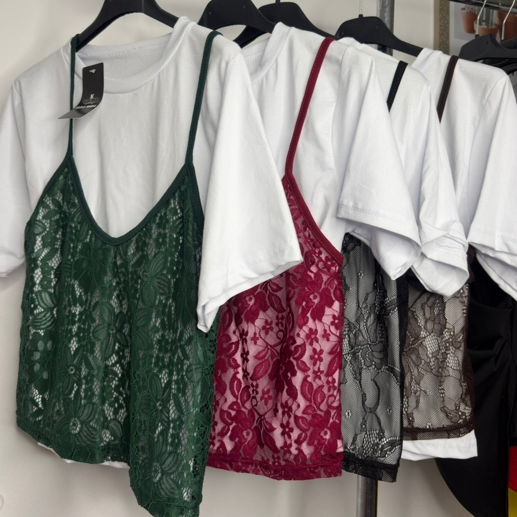 MAGLIA+CANOTTA PIZZO