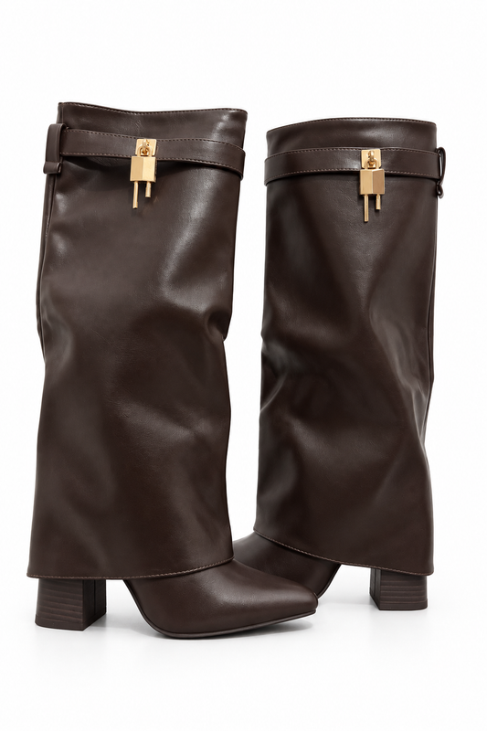 STIVALE MARRONE GANCIO 7101
