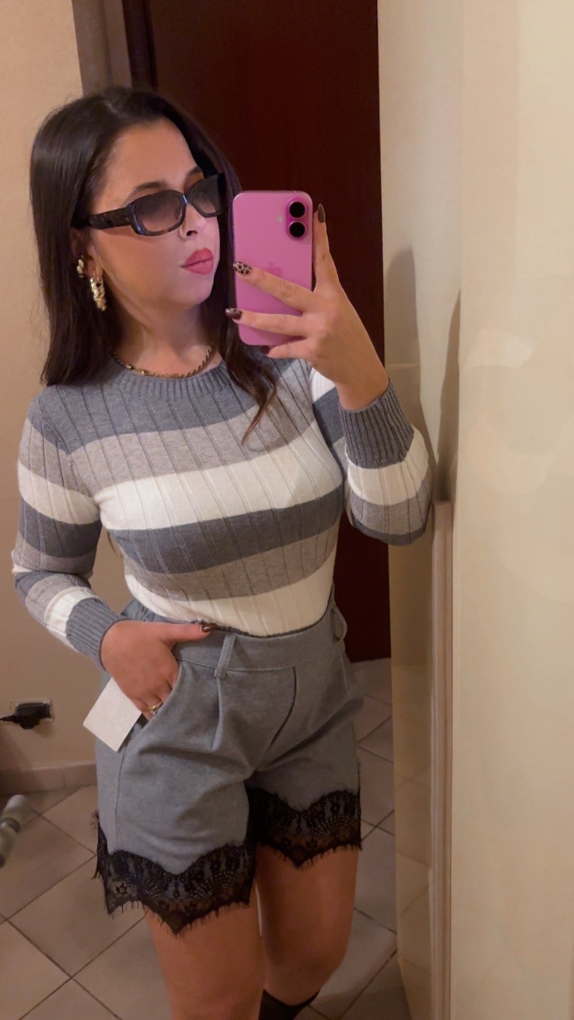 MAGLIA RIGHE SFUMATA