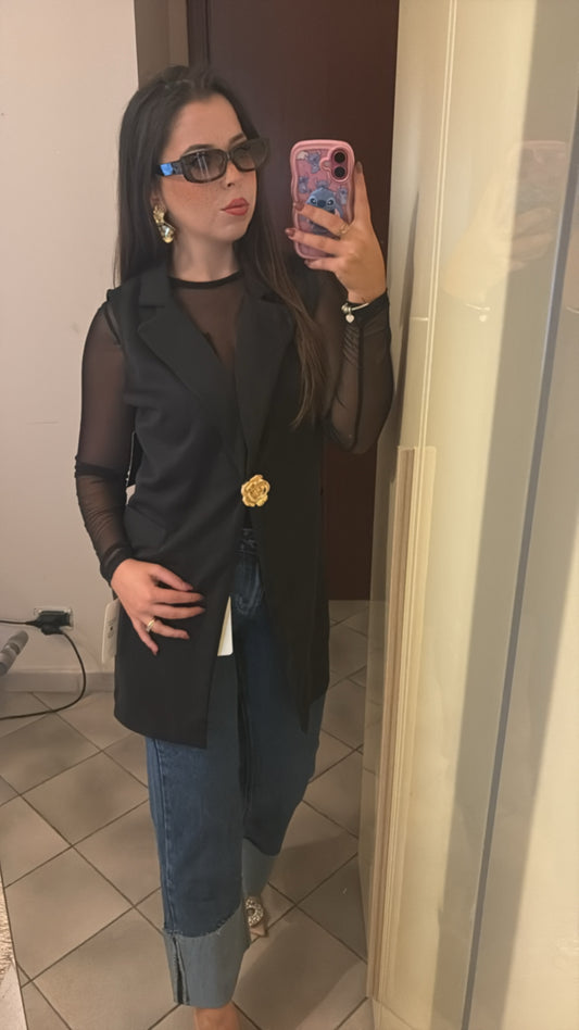 GILET FLOWERS
