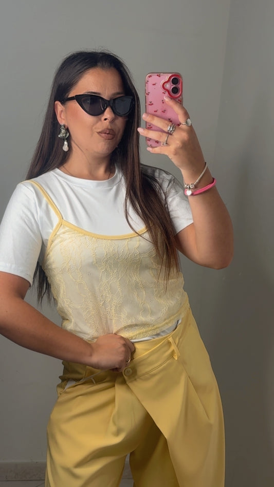MAGLIA+CANOTTA PIZZO