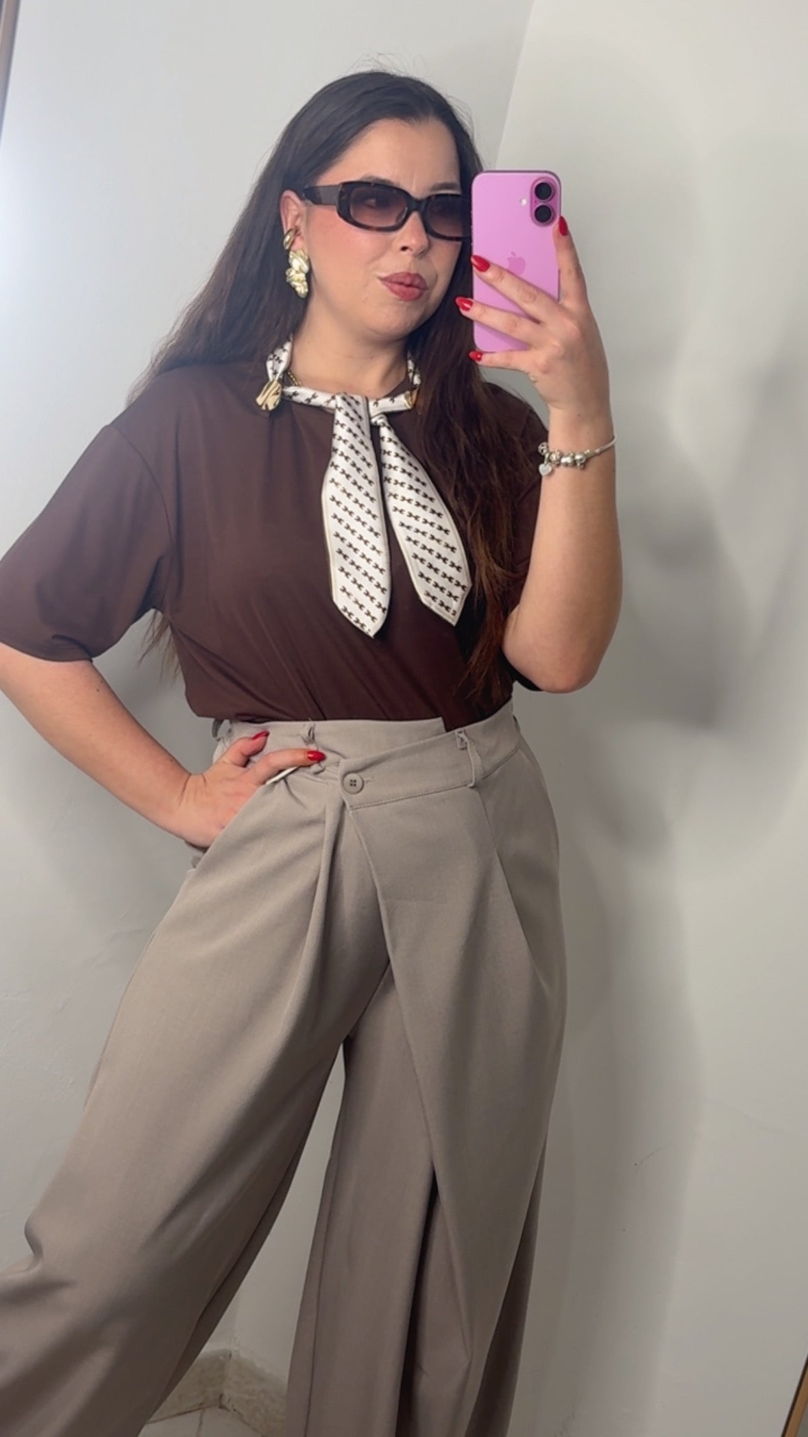 MAGLIA OVER FOULARD