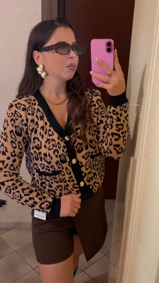 CARDIGAN MACULATO