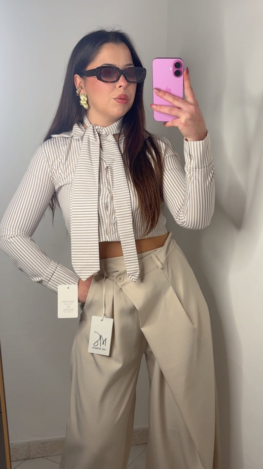 CAMICIA RIGHE CRAVATTA