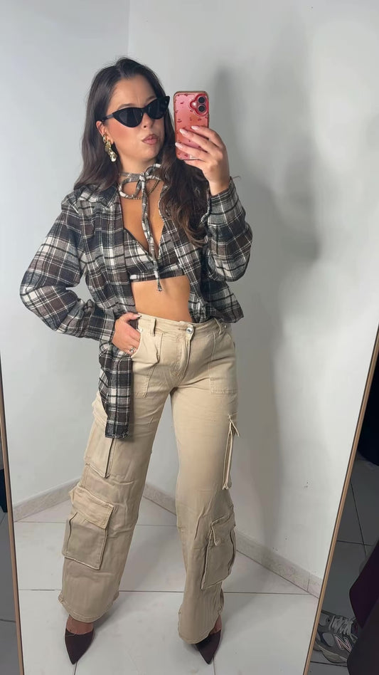JEANS CARGO BEIJE 9-2