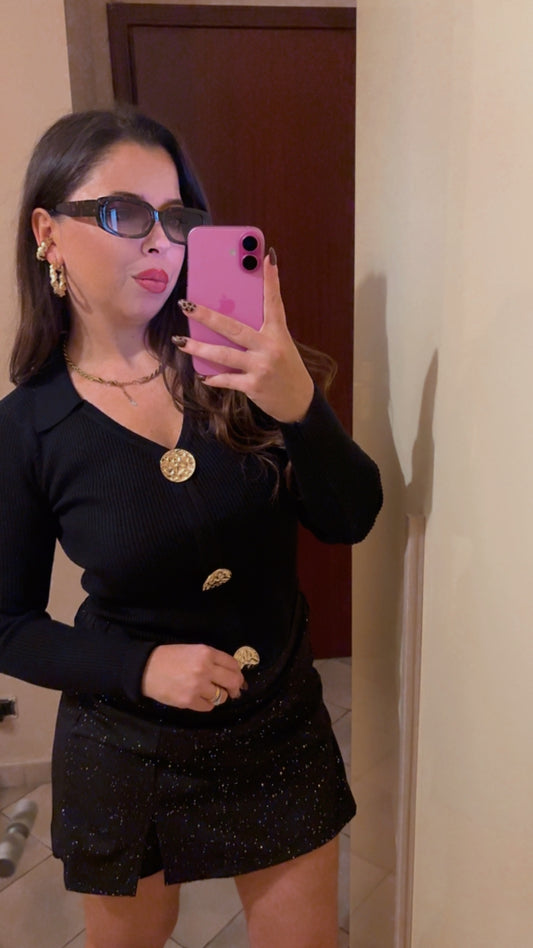 MAGLIONE POLO BOTTONE