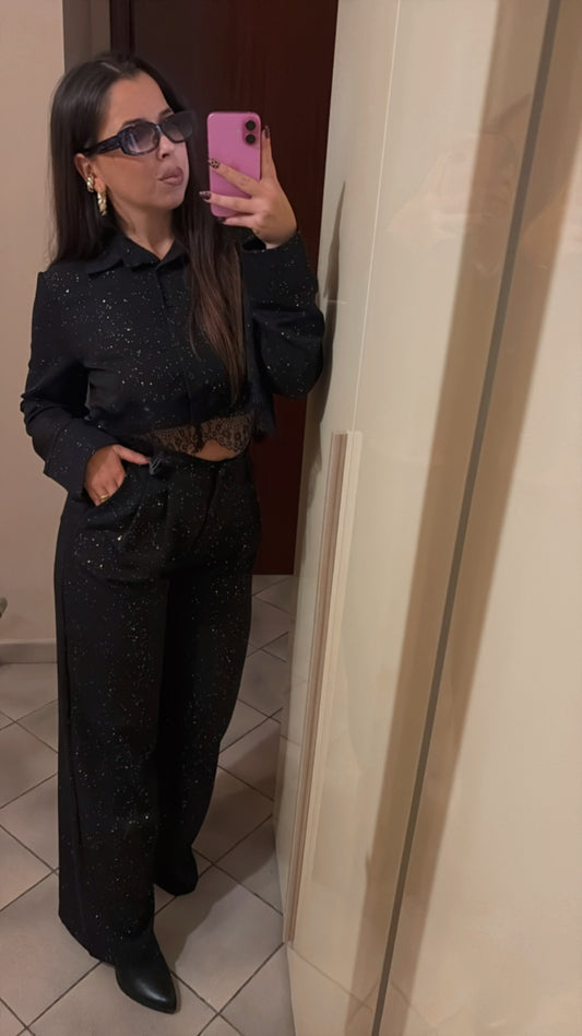 PANTALONE PALAZZO GLITTER