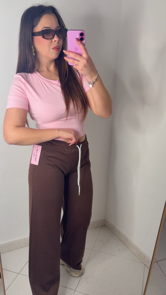 PANTALONE TASCA ROSA