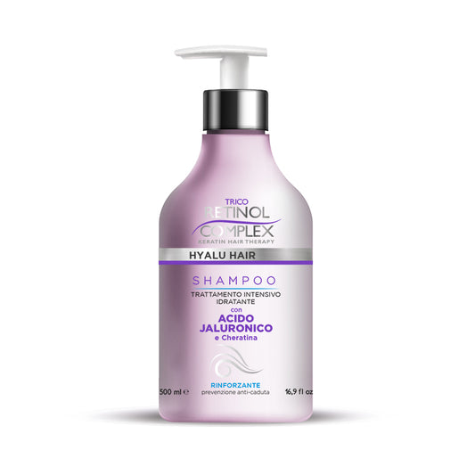 SHAMPOO CON ACIDO JALURONICO E CHERATINA 500ml
